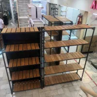 کمد لبه فارسی استند و قفسه فلزی چوبی