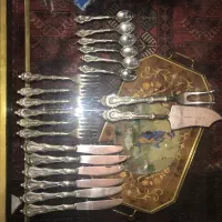 ست کارد چنگال قاشق سیلورپلیت ایتالیایی قدیمی