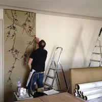 نصاب کاغذ دیواری کفپوش...