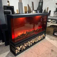 شومینه برقی ال دوطرفه