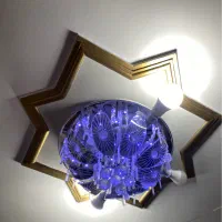 سه جفت لوستر،یک بزرگ+دو تا کوچک ،سالم ،شیک