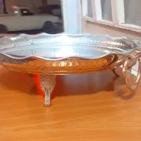 سینی پایه دار مسی