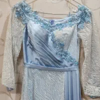 لباس مجلسی به رنگ آبی