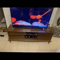 زیر تلویزیونی چوب گردو