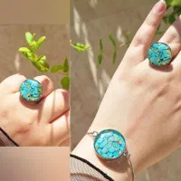 نیم ست فیروزه