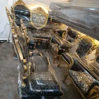 مبل استیل 9نفره در حد جهیزیه