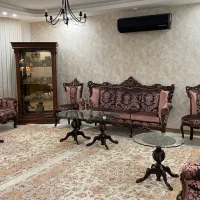 مبلمان استیل ۹ نفره به همراه میز نهار خوری ۸ نفره