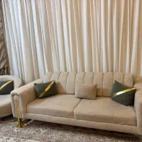 مبل ۸ نفره چستر+میز+عسلی+روکش