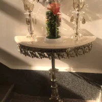 آیینه کنسول همراه با شمعدانی