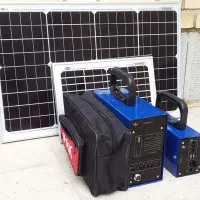 سیستم برق پنل خورشیدی با دستگاه باتری ویتنامی