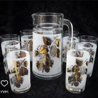پارچ و لیوان فرانسه طرح انگوری