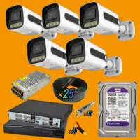 دوربین مداربسته TYCO-TECH پک5تایی LED دار دیددرشب