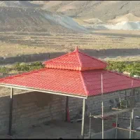 اجرای سقف شیروانی. آلاچیق. سایه بان. سردرب مدرن.
