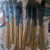 سلام تعداد ۱۲عددکارد استیل طلایی فروشی