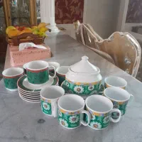 سرویس چای خوری - فنجان نعلبکی قندان