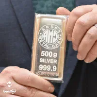 5 میلیون زیر قیمت تابلو، شمش نقره 500g +ساچمه طلا
