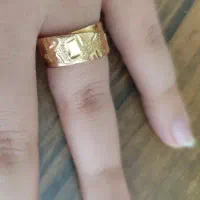 انگشتر طلا کاملا سالم فقط سه درصد