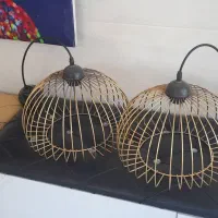 لوستر آویز فلزی