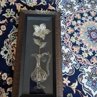 تابلو گل نقره