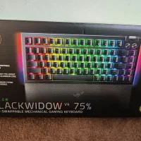 کیبورد در حد نو Razer مدل Blackwidow V4 75%