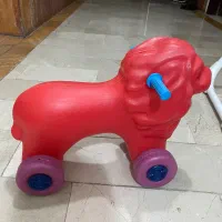 شیر راکی چرخدار چهارچرخ کودک