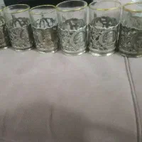 ۶عددپایه لیوان نقره عیار۹۹۹