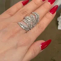 انگشترسیلورمارک رنگ ثابت دقیقا مشابه جواهر