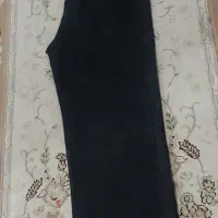شلوار جین بگ ذغالی کمر کش