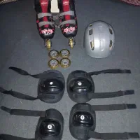 اسکیت کفشی مناسب تاسایز 38 همراه لوازم اضافه