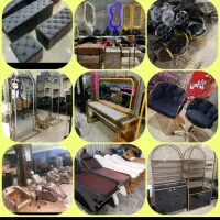 تخت سرشور پاف ترولی اصلاح آینه تتو آرایشگاهی