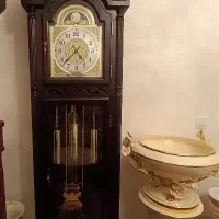 ساعت ایستاده تمام چوب