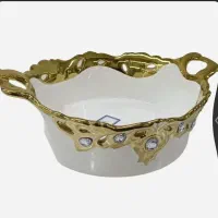 شکلات خوری سرامیکی طلایی کوچک یونیک کد 1669