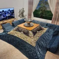 لحافکرسی شاندیز سنتی ماشیندوز قواره بزرگ