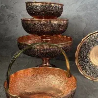 انواع ظروف مسی زنجان اصل نانو شده بدون تغییر رنگ