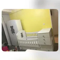 سرویس خواب نوزاد و نوجوان به همراه کمد و تشک