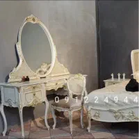 میز ارایش تکی با همراه پاتختی بدون تخت