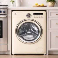 لباسشویی آکبند کلور طرح اسمگ رنگ کرم