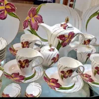 سرویس چینی باواریا12نفره غذاخوری شیرینی خوری گلدون