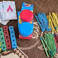 چینه چوب خط کارت اعداد رنگ انگشتی