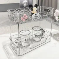 استند دو طبقه اکرولیک شفاف