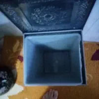 سطل آشغال فلزی باجادستمال کاغذی