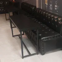 میز فلزی با رویه ام دی اف