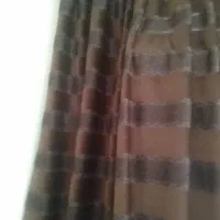 دوتا پرده بزرگ رنگ قهوه ای