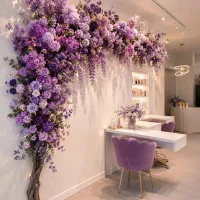 دکور خاص کافه و کلینیک (اجرای درخت شکوفه وگرین وال