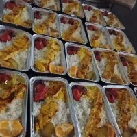 غذای چلو جوجه با ماست با برنج ایرانی۱۳۵