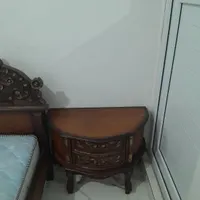 تخت دونفره چوبی|تخت و سرویس خواب|ماهدشت, |دیوار