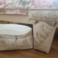 ست جهیزیه عروسانه مخمل دانتل