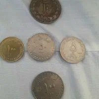سکه ۱۰ ریالی ۱۳۴۳ و چند سکه جمهوری اسلامی