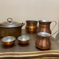 قابلمه چدن سایز بزرگ قدیمی نو اکبند جهیزیه مس|ظروف پخت‌وپز|تهران, بهمن یار|دیوار