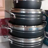 سرویس قابلمه گرانیت 7 پارچه آکبند داخل کارتن